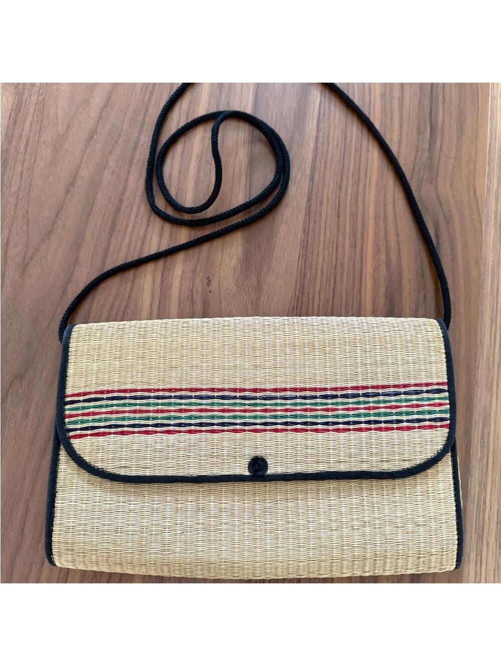 Vintage Rare Asiatic Mercantile Inc Woven Clutch/ Shoulder Bag